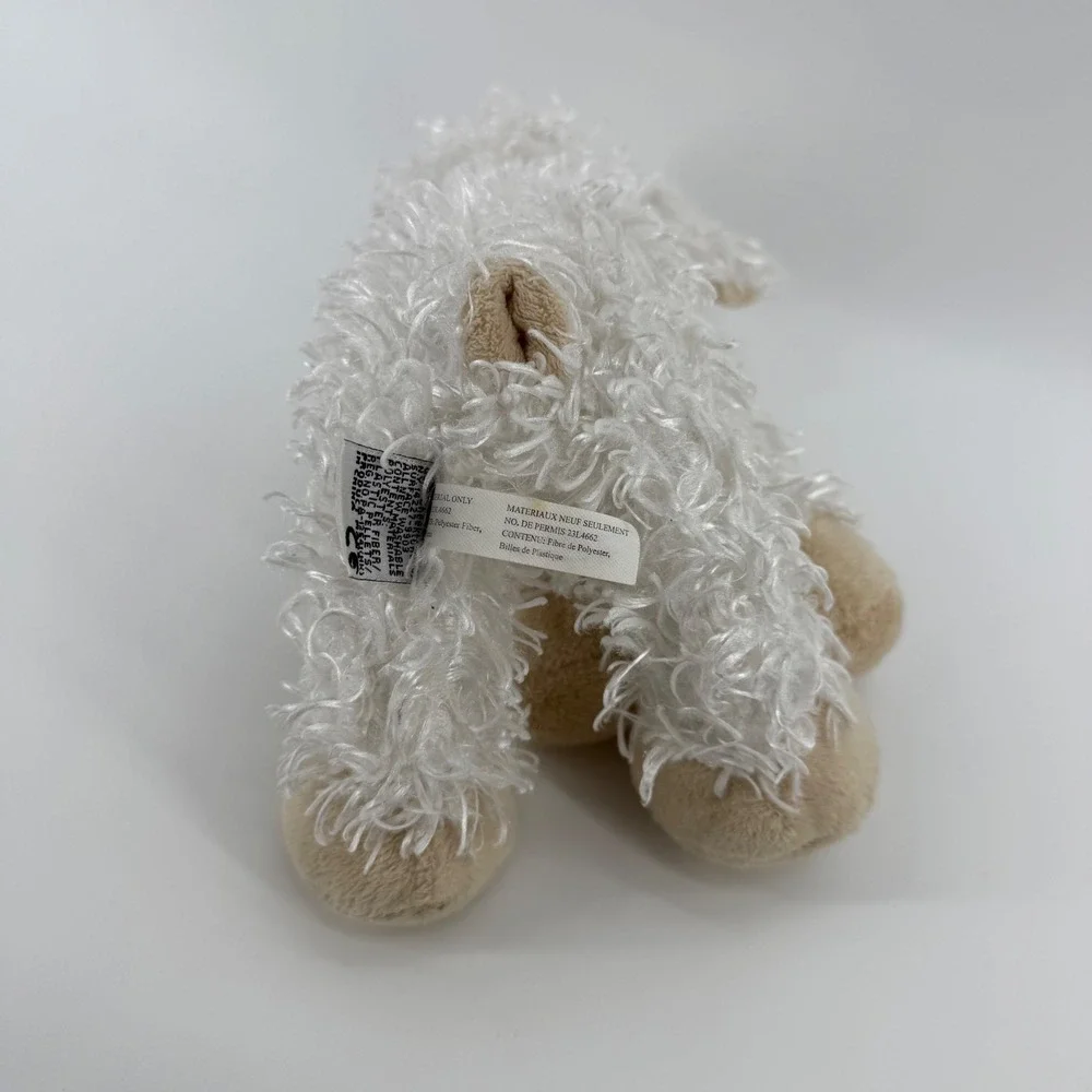 Ganz Webkinz Lamb HM201 White Shaggy Sheep Plush Stuffed Animal Toy